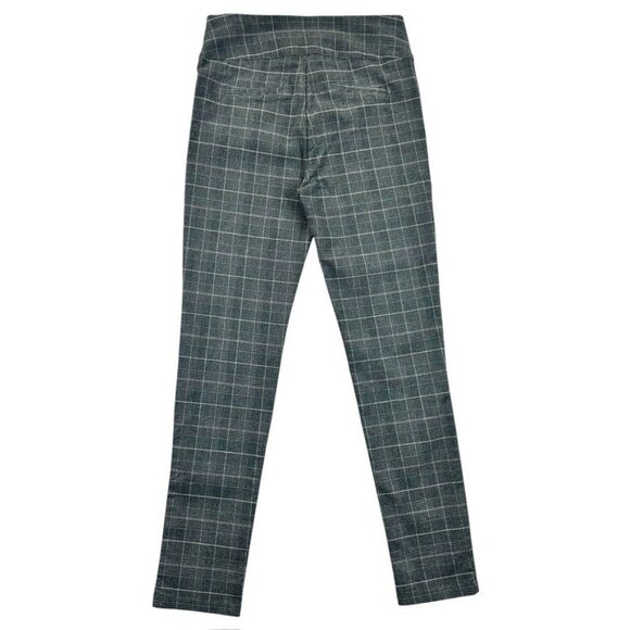 Shinestar Womens Gray Plaid High-Waisted Stretch Pants Size L - Picture 4 of 9